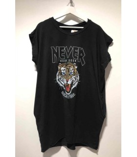 Azalea t-shirt med tiger