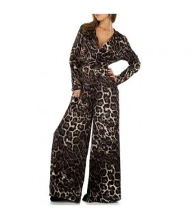 Paris Fashion JCL-Overall in grauen leopard